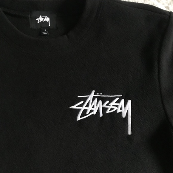 Stussy fleece winter snow crewneck sweater womens small brand new no tags - Picture 2 of 7